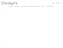 Tablet Screenshot of chrislyns.com